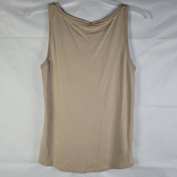 J Jill Pure Pima Tank Top Women's M  Oatmeal Pima Cotton Basic Classic Casual - Picture 3 of 3